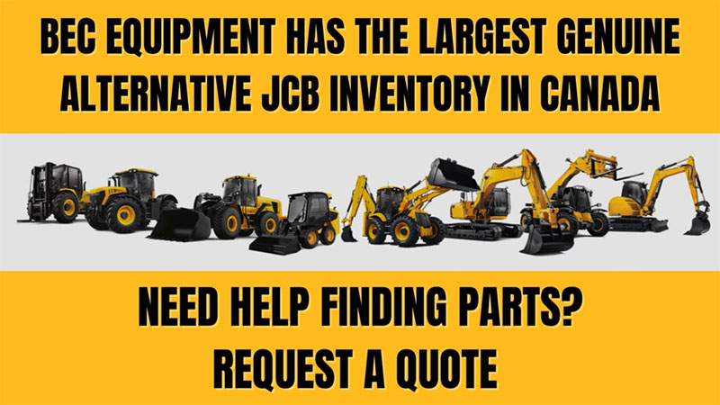 BEC Equipment JCB inventory yard