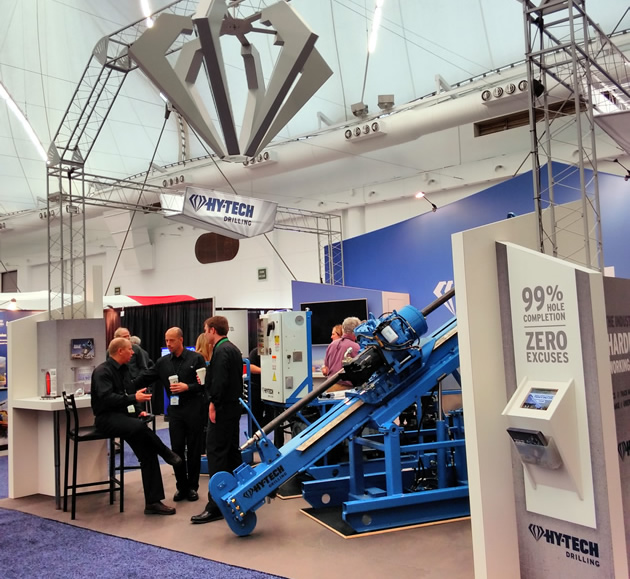 Hy-Tech drilling booth. 