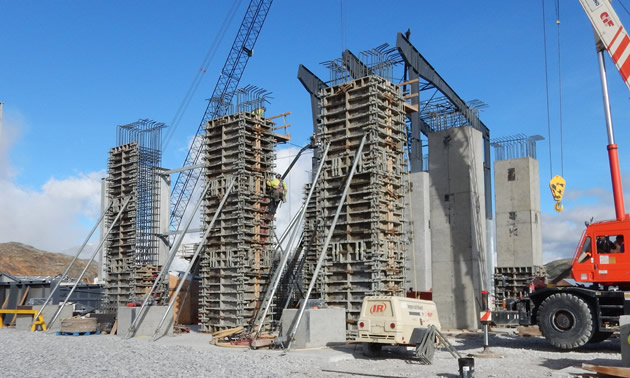 June 2016 Brucejack Mill Piers-Columns