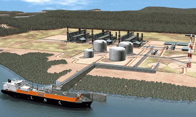 rendition of terminal at Prince Rupert, B.C.