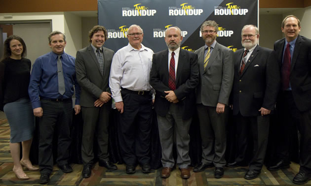 Jill Tsolinas attends an MOU signing by five post-secondary institutions.