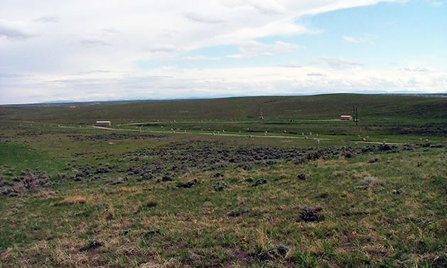 Wyoming Geological Survey photo of the Pumpkin Buttes area.