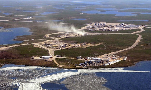An aerial view of Gahcho Kue taken in October 2014.