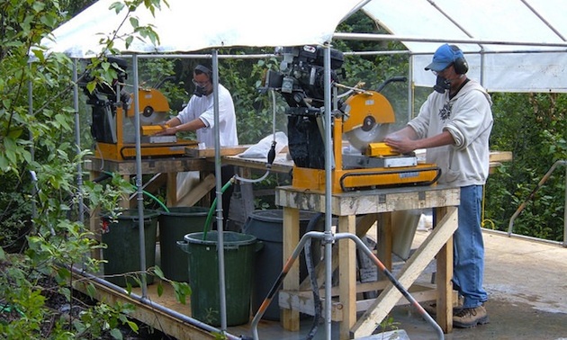 Once in production, KSM will process 130,000 tonnes per day. 