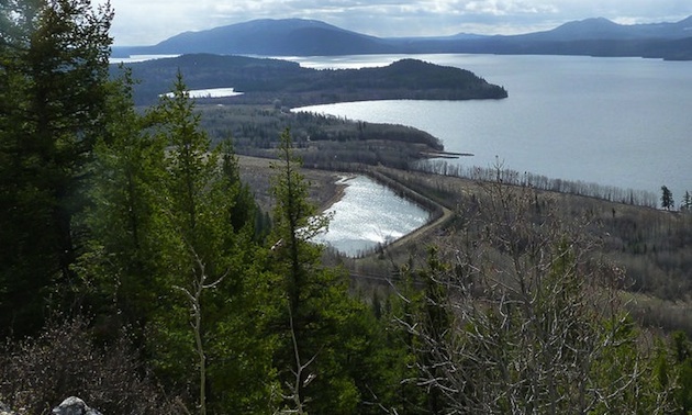 Pinchi Lake before reclamation