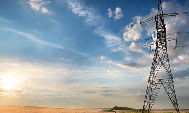 Power transmission line.