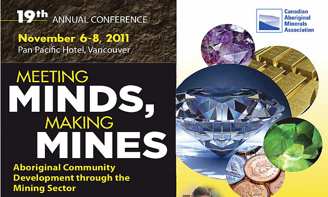 Logo for Canadian Aboriginal Association's 19th Annual Conference - Meeting Minds, Making Mines
