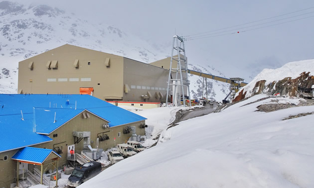 Brucejack's conveyor gallery was completed, April 2017.