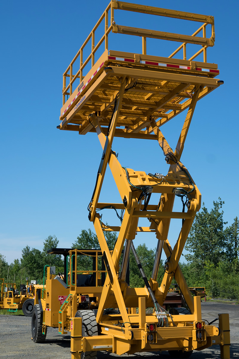 Full view of scissor-lift