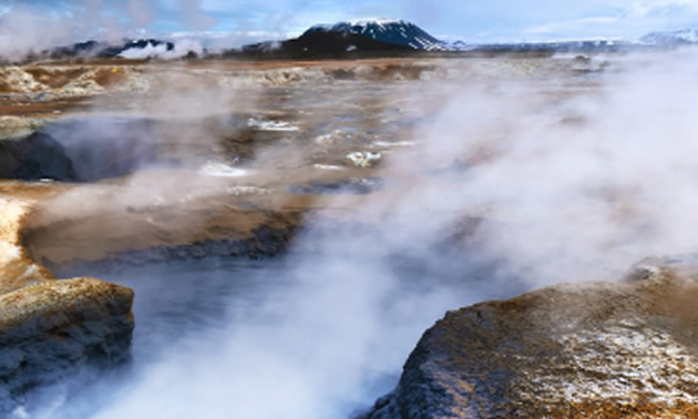 Picture of geothermal vents. 