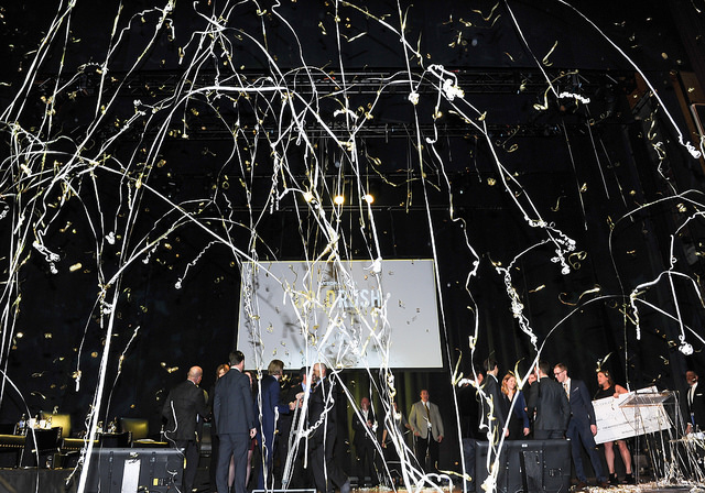 The SGS Geostat team celebrates its win at the gala where Integra Gold announced the winner of the Gold Rush Challenge.