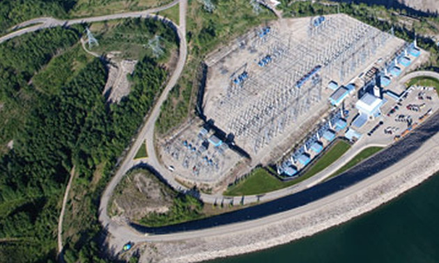 Picture of the W.A.C. Bennett Reservoir. 