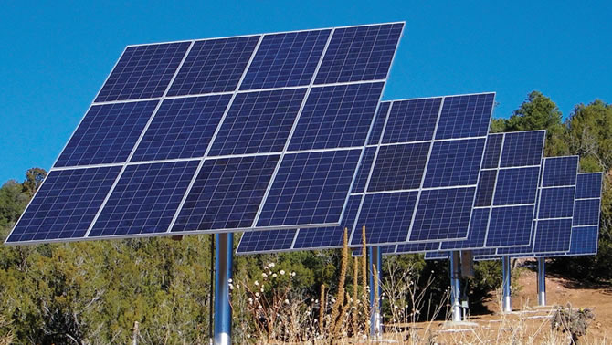 Picture of solar panels.