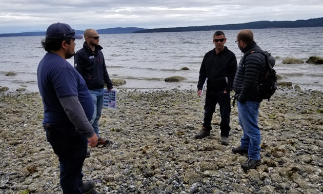 WCMRC crews and representatives from five First Nations completed a shoreline clean-up assessment course. 
