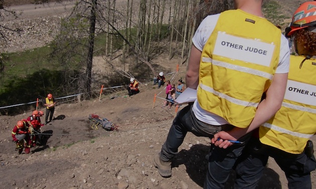 Competitors are watched closely on their performance by experienced judges.