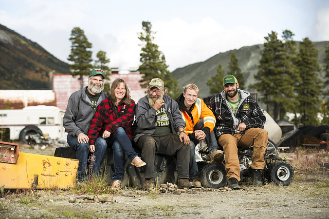 The Bunce family: Robin, Claudia, Scrappy Larry, Josh and Shaun