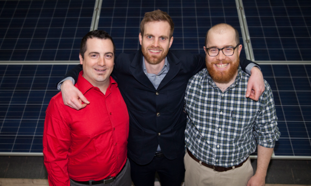 Pictured left to right: Joe Bacsu, Lliam Hildebrand, Adam Cormier.