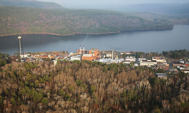 Overhead view of Chalk River Laboratories. 