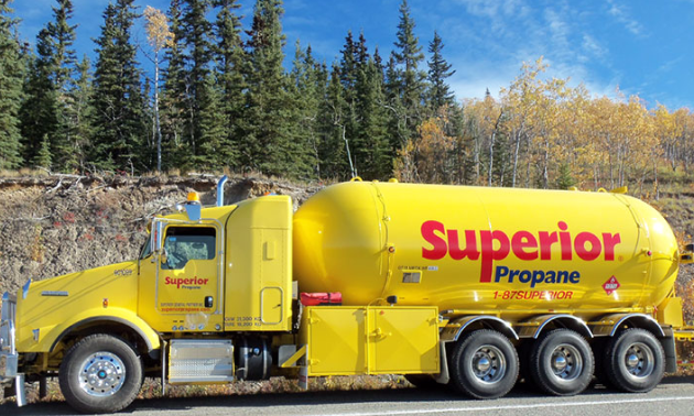 Superior Propane tanker truck