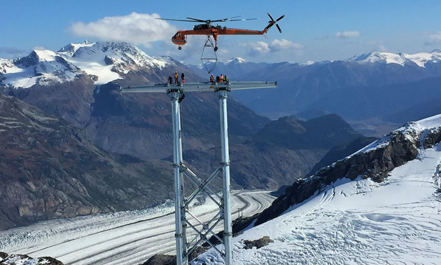 October 2016 Brucejack Towers Constructed