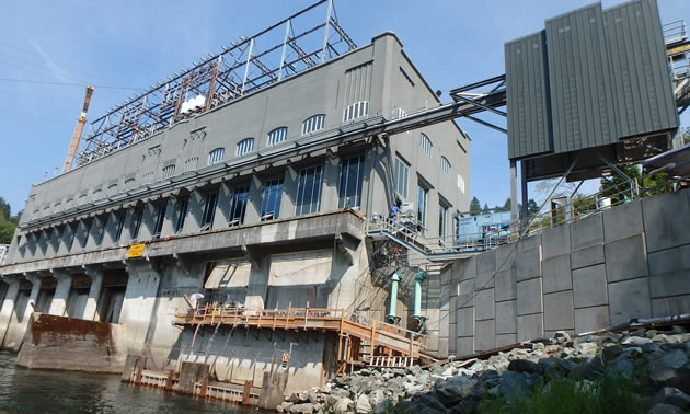 New seismically upgraded east wing of the powerhouse. 