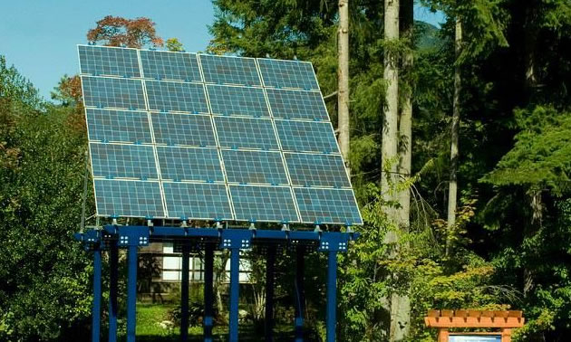 Picture of solar panels. 