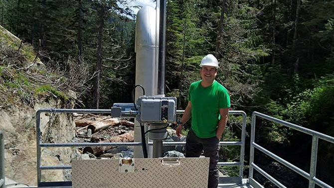 A worker at an energy plant.