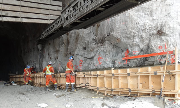 The portal of the Brucejack's Valley of the Kings site, August 2016