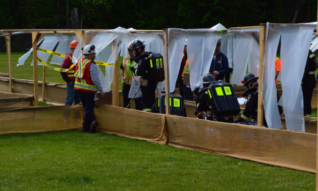 Miners try to find their way through a maze