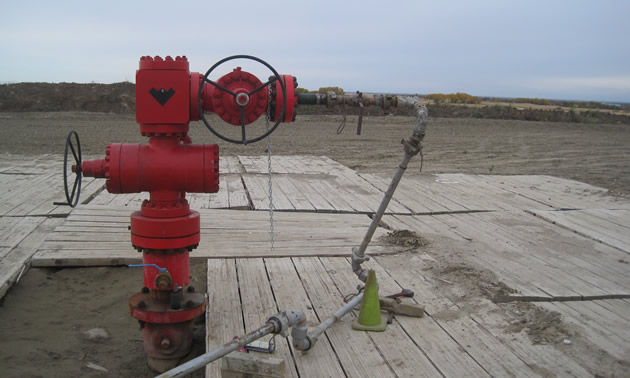 Disposal Wellhead at SW16-32-16 W2.