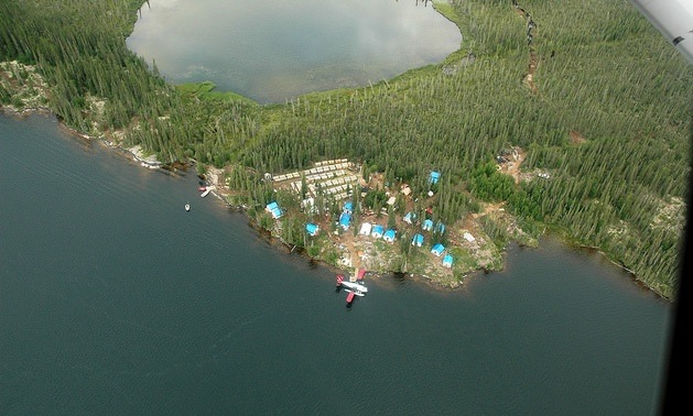 An aerial photo of Avalon Rare Metals.