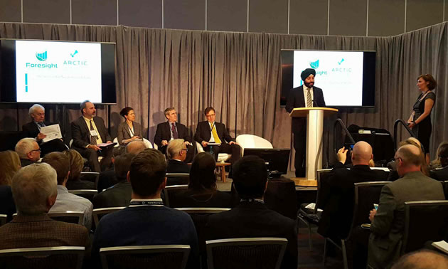 Navdeep Bains, Minister of Innovation, Science and Economic Development, provided introductory comments at last year’s Globe Conference where ARCTIC sponsored a session highlighting some of its challenges.