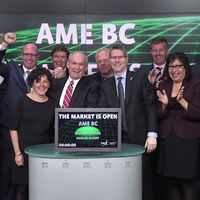 AME BC opens Toronto Stock Exchange