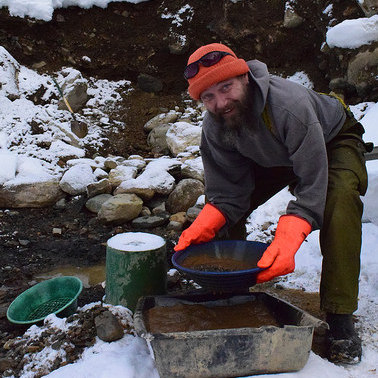 Gold panning is still alive and well on the Wild Horse River near Fort Steele, B.C.