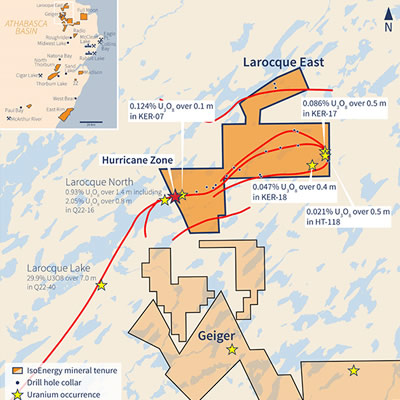 IsoEnergy continues to intersect strong pitchblende uranium mineralization at Hurricane Discovery