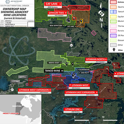 Azincourt Energy Adds Cat 4 Claim to Lithium Two Project; Expands Eagle Pegmatite to the West